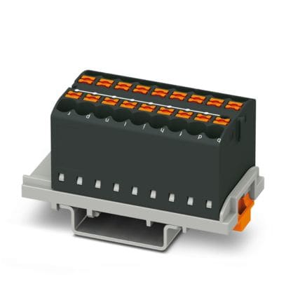 PHOENIX CONTACT - PTFIX 18X2,5-NS35 BK MORS. DI DISTRIBUZI