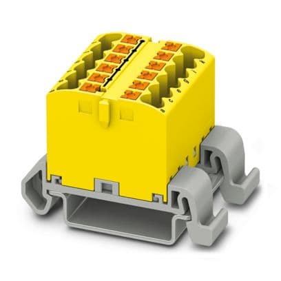 PHOENIX CONTACT - PTFIX 12X2,5-NS35A YE MORS. DI DISTRIBUZ