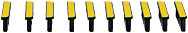 PILZ - CONNETTORE TERMINALE SX. GIALLO NERO- 10