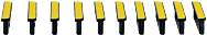 PILZ - CONNETTORE TERMINALE SX. GIALLO NERO- 10