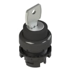 PIZZATO ELETTRICA - Selettore a chiave a 3 posizioni nero senza marcatura