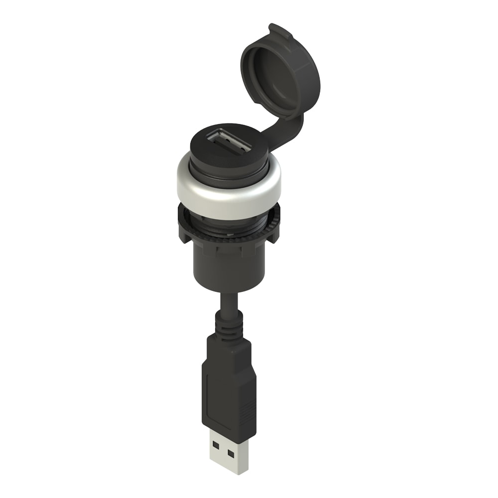 PIZZATO ELETTRICA - Presa USB 2.0 serie EROUND