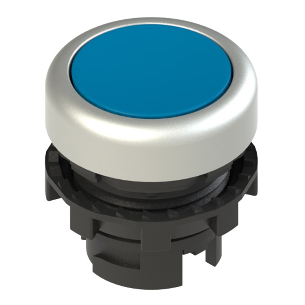PIZZATO ELETTRICA - Pulsante luminoso rasato blu