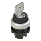 PIZZATO ELETTRICA - Selettore a chiave a 3 posizioni nero con marcatura