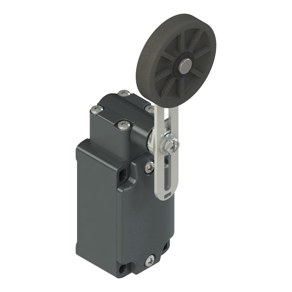 PIZZATO ELETTRICA - Interruttore di posizione a leva girevole con rotella regolabile