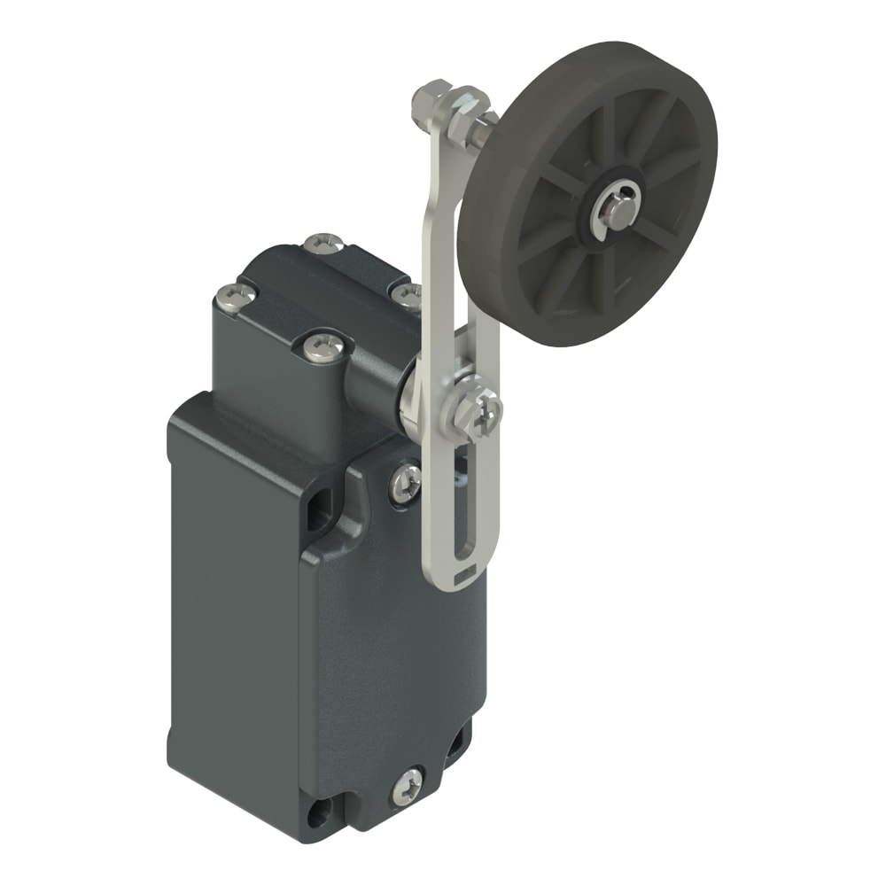 PIZZATO ELETTRICA - Interruttore di posizione a leva girevole con rotella regolabile FD 1635-M2R27