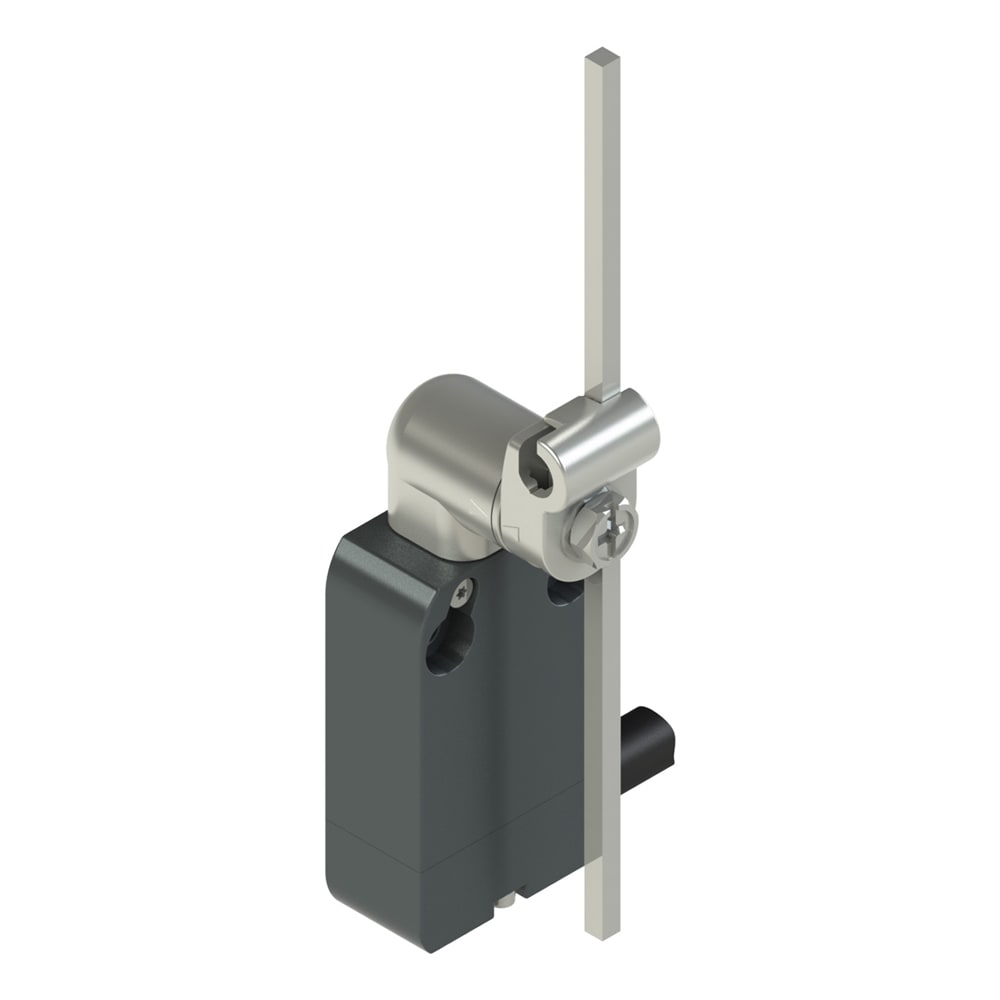 PIZZATO ELETTRICA - Interruttore precablato modulare a leva girevole con asta inox quadra 3x3x125 regolabile