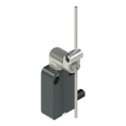 PIZZATO ELETTRICA - Interruttore precablato modulare a leva girevole in metallo con asta inox diam. 3x125 regolabile