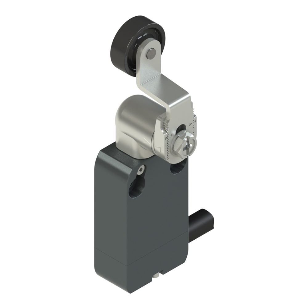 PIZZATO ELETTRICA - Interruttore precablato modulare a leva girevole in metallo sagomata regolabile con rotella diam. 20