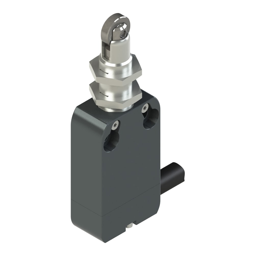 PIZZATO ELETTRICA - Interruttore precablato modulare a pistoncino con rotella e canotto filettato M12 NA L110FB-DN3