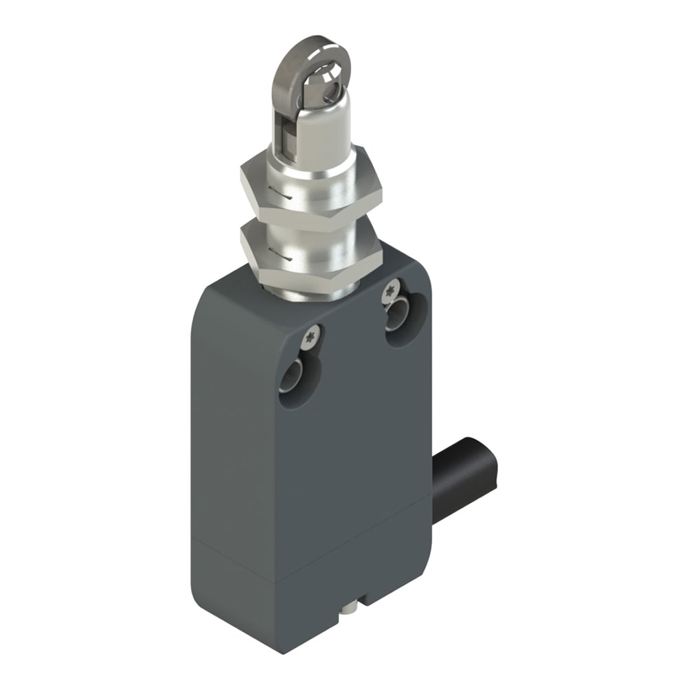 PIZZATO ELETTRICA - Interruttore precablato modulare a pistoncino con rotella e canotto filettato M12