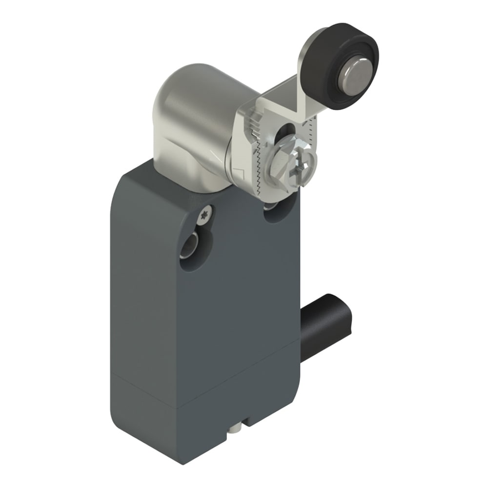 PIZZATO ELETTRICA - Interruttore precablato modulare a leva girevole in metallo sagomata regolabile con rotella diam. 14 NF B112KD-DN10