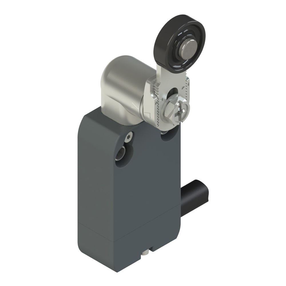 PIZZATO ELETTRICA - Interruttore precablato modulare a leva girevole in metallo diritta regolabile con rotella