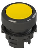 PIZZATO ELETTRICA - Pulsante ad impulso rasato giallo E2 3PU2R5210