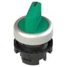 PIZZATO ELETTRICA - Selettore luminoso a leva corta a due posizioni verde con marcatura