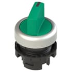 PIZZATO ELETTRICA - Selettore luminoso a leva corta a due posizioni verde con marcatura