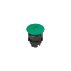 PIZZATO ELETTRICA - Pulsante luminoso a fungo verde con marcatura