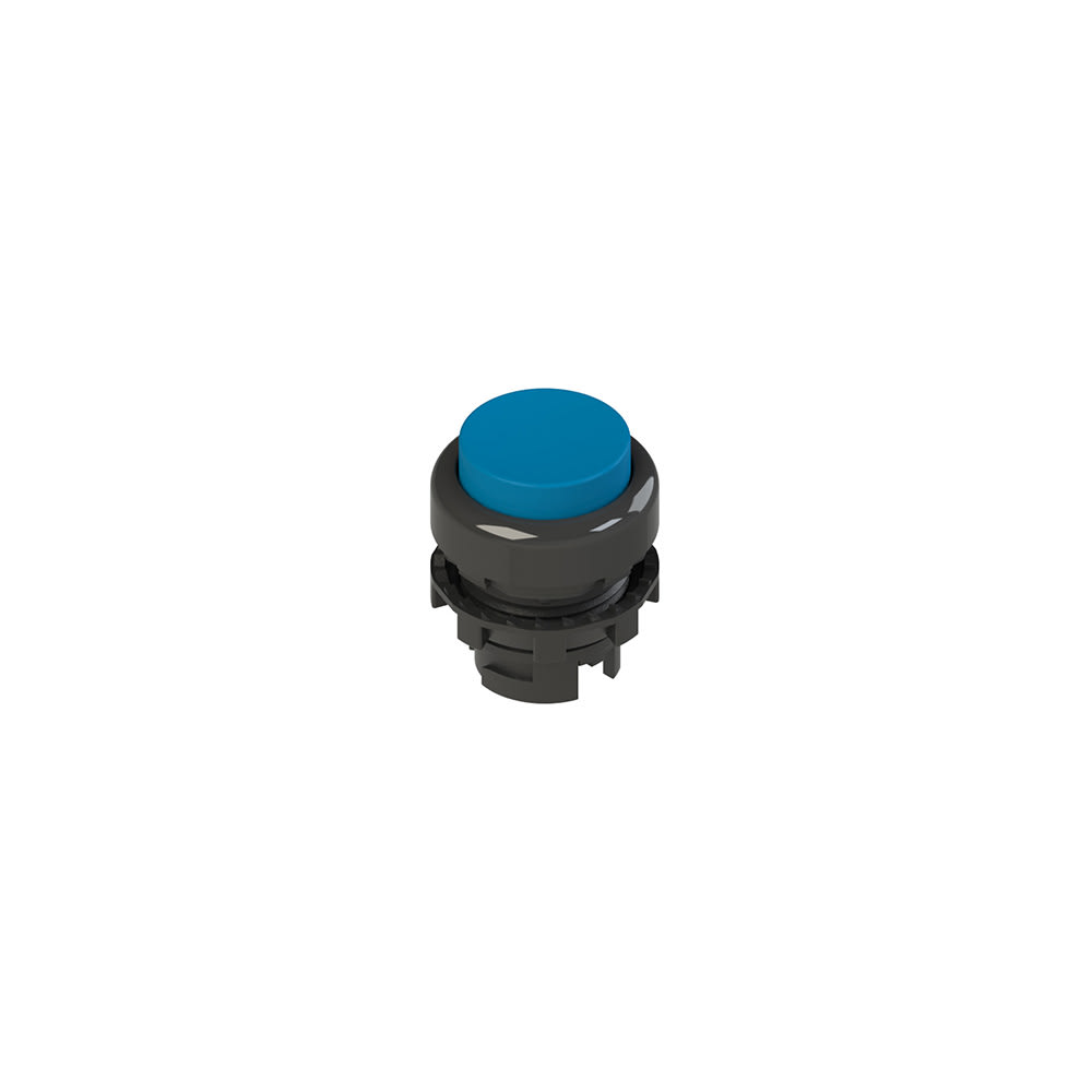 PIZZATO ELETTRICA - Pulsante ad impulso sporgente blu E2 1PU2S6210