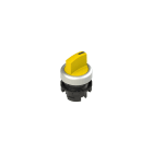 PIZZATO ELETTRICA - Selettore luminoso a leva corta a tre posizioni giallo con marcatura