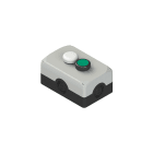 PIZZATO ELETTRICA - Unità completa con scatola, 1 indicatore luminoso, 1 pulsante rasato e contatti