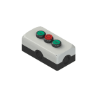 PIZZATO ELETTRICA - Unità completa con scatola, 2 pulsanti rasati, 1 pulsante sporgente e contatti