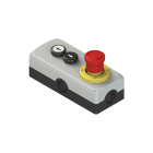 PIZZATO ELETTRICA - Unità completa con scatola, 2 pulsanti rasati, 1 pulsante d'emergenza e contatti