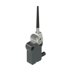 PIZZATO ELETTRICA - Interruttore precablato modulare a leva girevole in metallo con asta flessibile regolabile