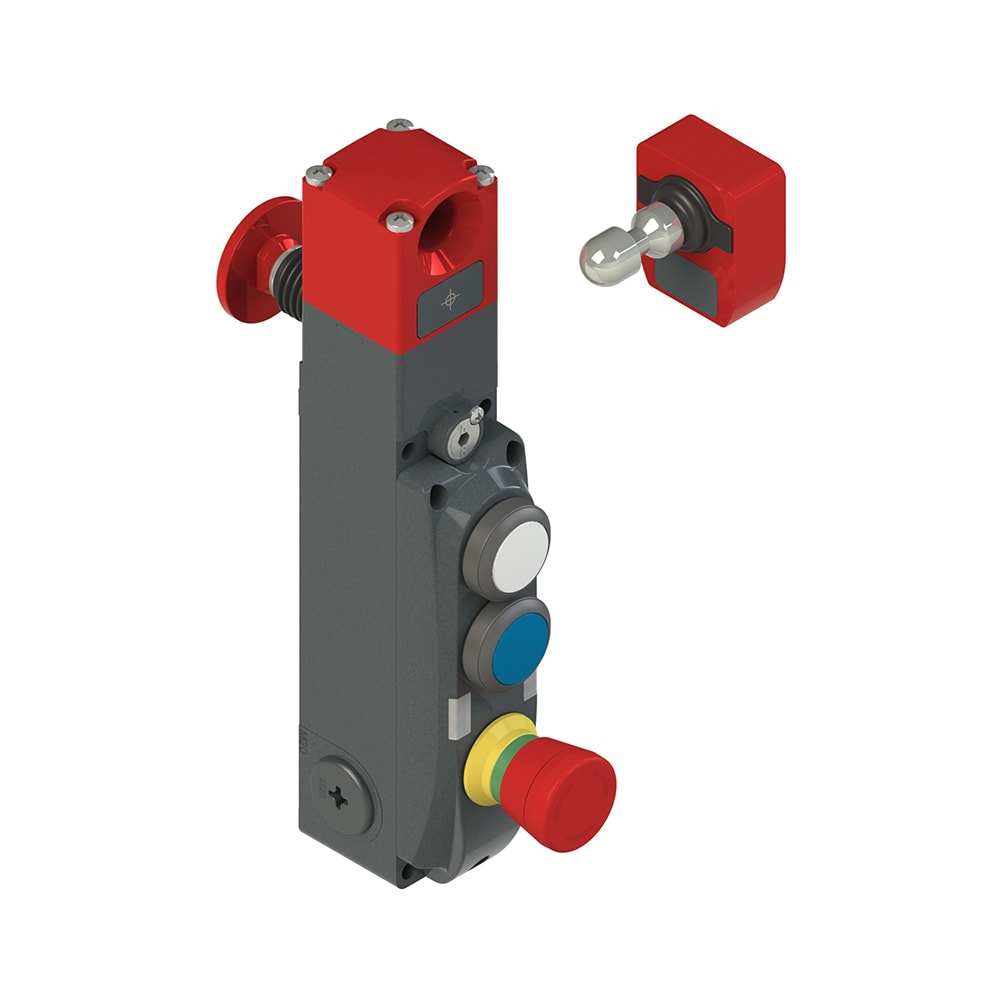 PIZZATO ELETTRICA - Interruttore di sicurezza con blocco serie NG con dispositivi di comando integrati, completo di azionatore NG 2D7D412V-F31