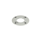 PIZZATO ELETTRICA - Targhetta con foro sagomato, circolare grigia, ? 60 mm, scritta "UP, R , DOWN, L"