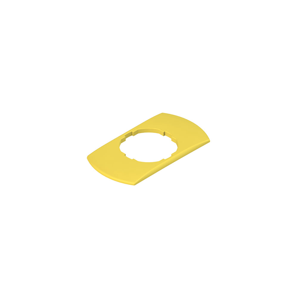 PIZZATO ELETTRICA - Targhetta rettangolare con foro sagomato 30x60 mm, nessuna scritta