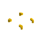 PIZZATO ELETTRICA - Tappi di ricambio per coperchio scatole settore automazione, colore giallo