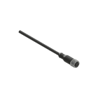 PIZZATO ELETTRICA - Connettore femmina M12 5 poli diritto cablato con cavo 5m, riverstimento guaina in PVC