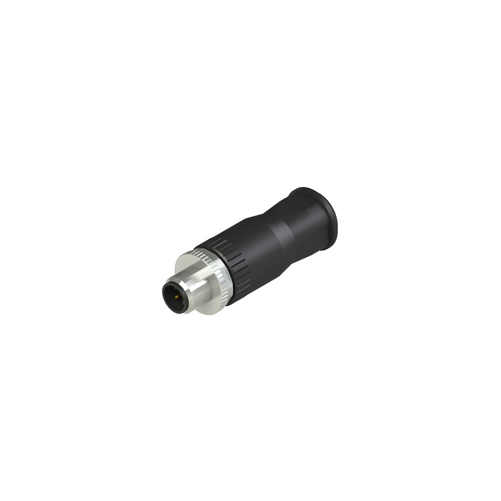 PIZZATO ELETTRICA - Connettore maschio M12 5 poli, diritto, per cavi multipolari da ? 4 a ? 6,5 mm
