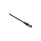 PIZZATO ELETTRICA - Connettore maschio M12 8 poli dritto con cavo 3 m, rivestimento guaina PVC