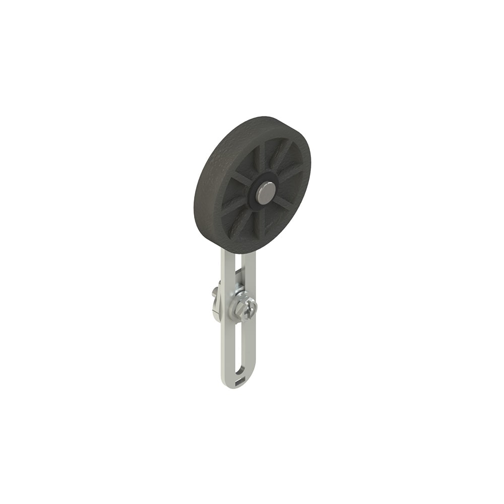PIZZATO ELETTRICA - Leva regolabile con rotella in gomma diametro 50 mm