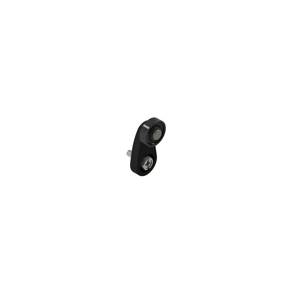 PIZZATO ELETTRICA - Leva in plastica con rotella in tecnopolimero diametro 18 mm