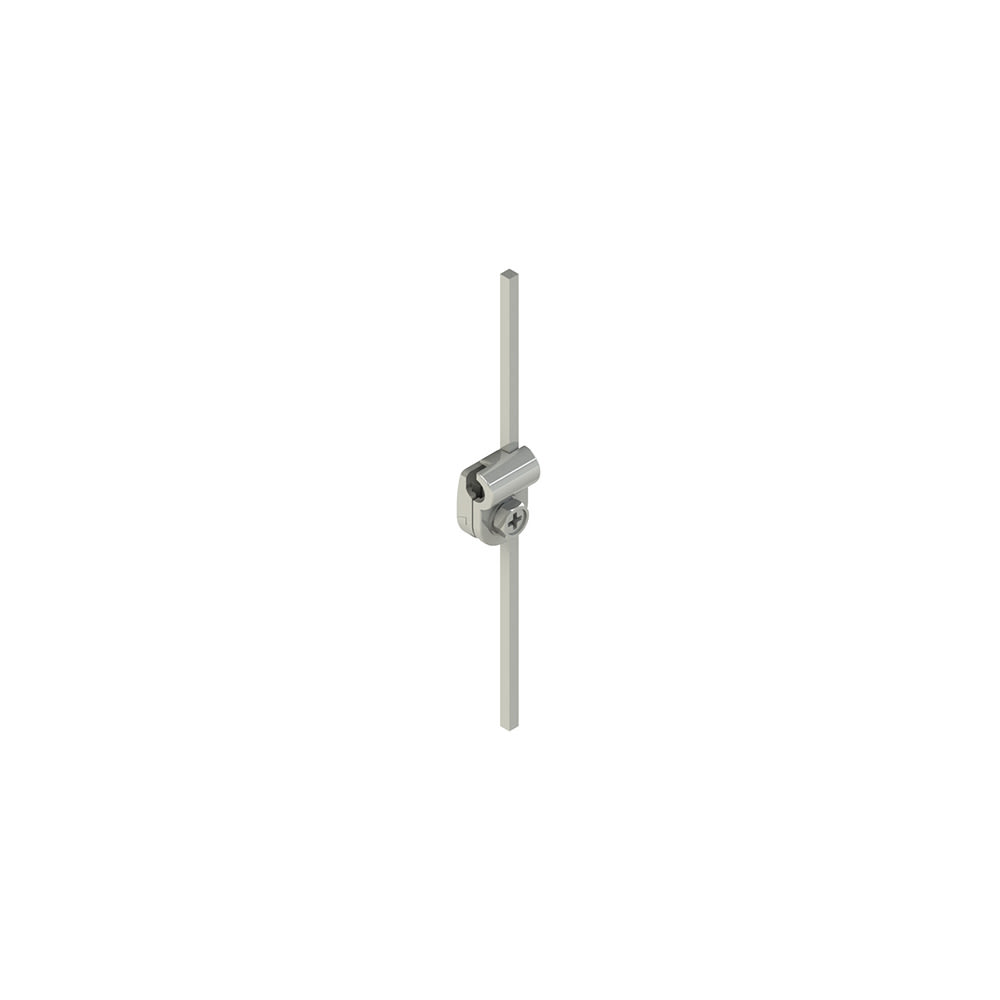 PIZZATO ELETTRICA - Leva girevole in metallo con asta inox quadra 3x3x125 mm regolabile