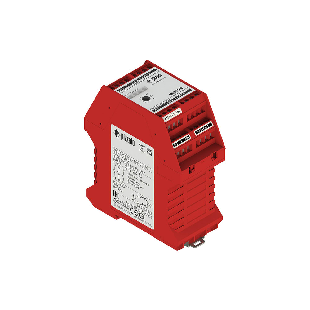 PIZZATO ELETTRICA - Modulo di sicurezza serie CS AM, rilevamento motore fermo CS AM12F1VU-P4