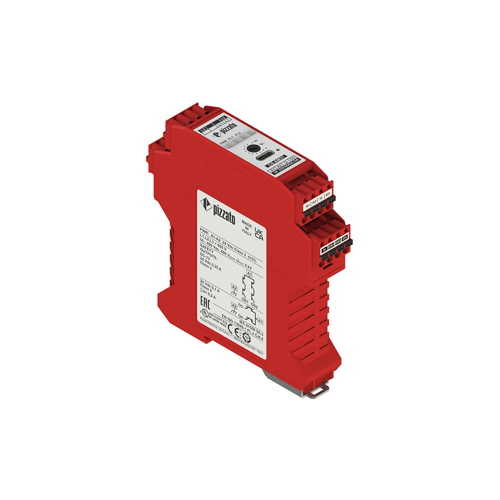 PIZZATO ELETTRICA - Modulo di sicurezza serie CS AM, rilevamento motore fermo e velocit? motore CS AM31P1XU