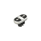 PIZZATO ELETTRICA - Pulsante doppio inferiore rasato con marcatura E2 1PDRL9AAAB