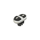 PIZZATO ELETTRICA - Pulsante doppio inferiore sporgente con marcatura E2 1PDSL9AAAB