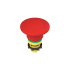 PIZZATO ELETTRICA - Pulsante d'emergenza con sblocco push-pull con linea indicatrice verde