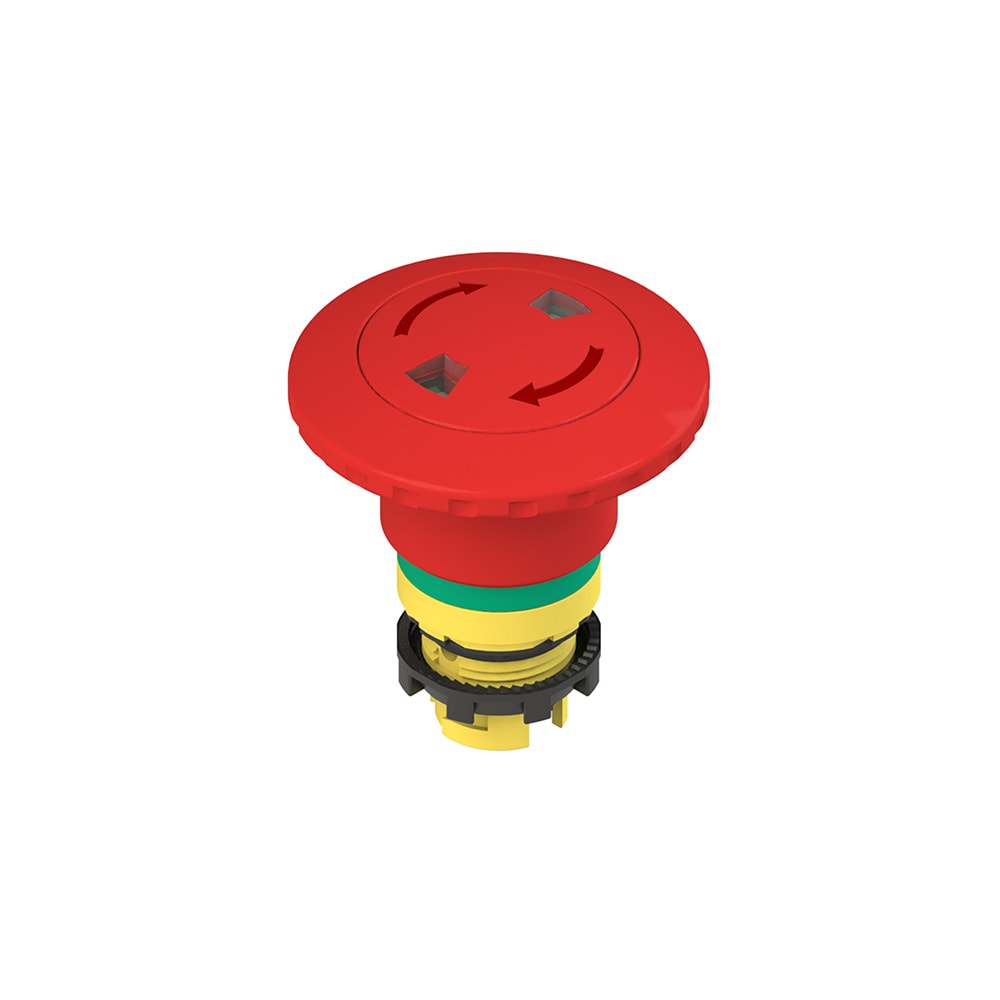 PIZZATO ELETTRICA - PULSANTE D'EMERGENZA CON SBLOCCO A ROTAZ E2 1PERF6731