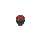 PIZZATO ELETTRICA - Pulsante luminoso rasato rosso con marcatura E2 1PL1R321L1