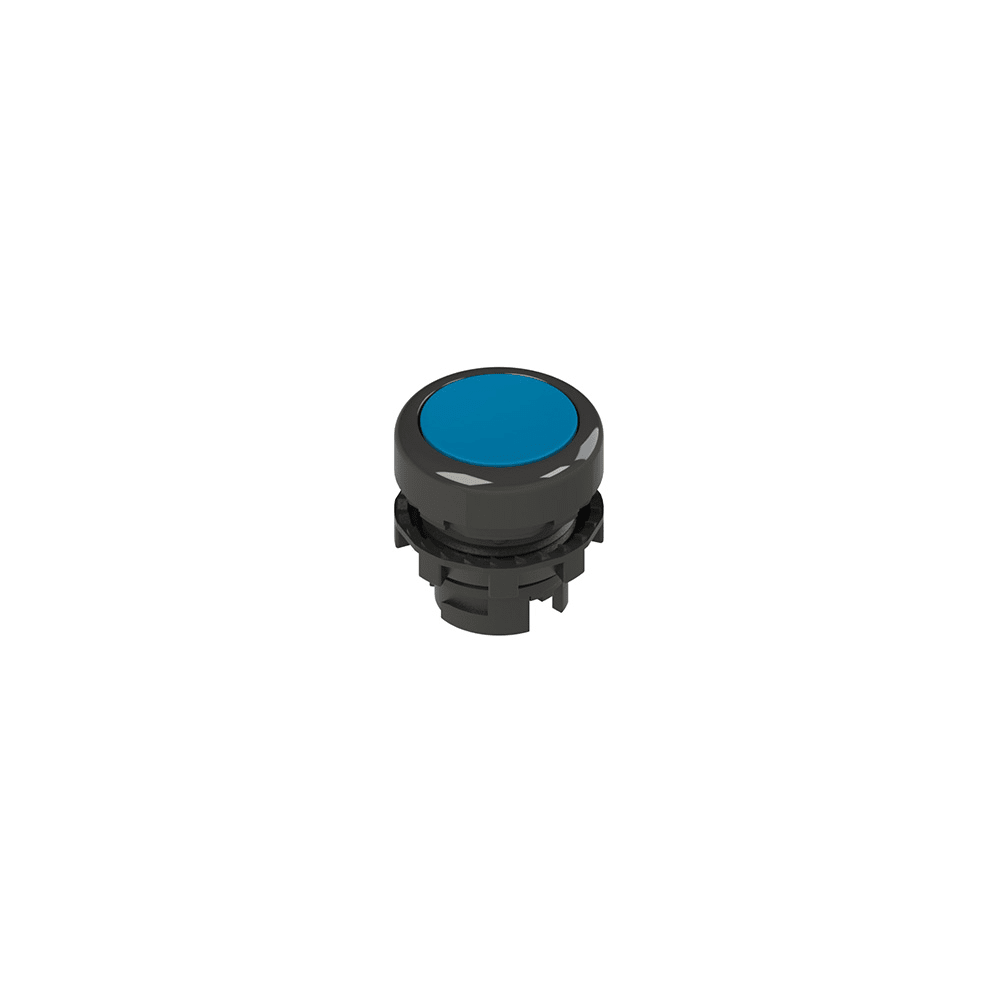 PIZZATO ELETTRICA - Pulsante luminoso rasato blu E2 1PL1R6210