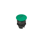 PIZZATO ELETTRICA - Pulsante luminoso a fungo verde con marcatura
