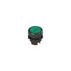 PIZZATO ELETTRICA - Pulsante luminoso rasato verde con marcatura