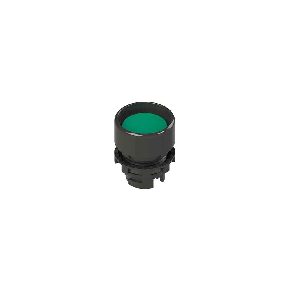 PIZZATO ELETTRICA - Pulsante ad impulso protetto verde E2 1PU2P4210