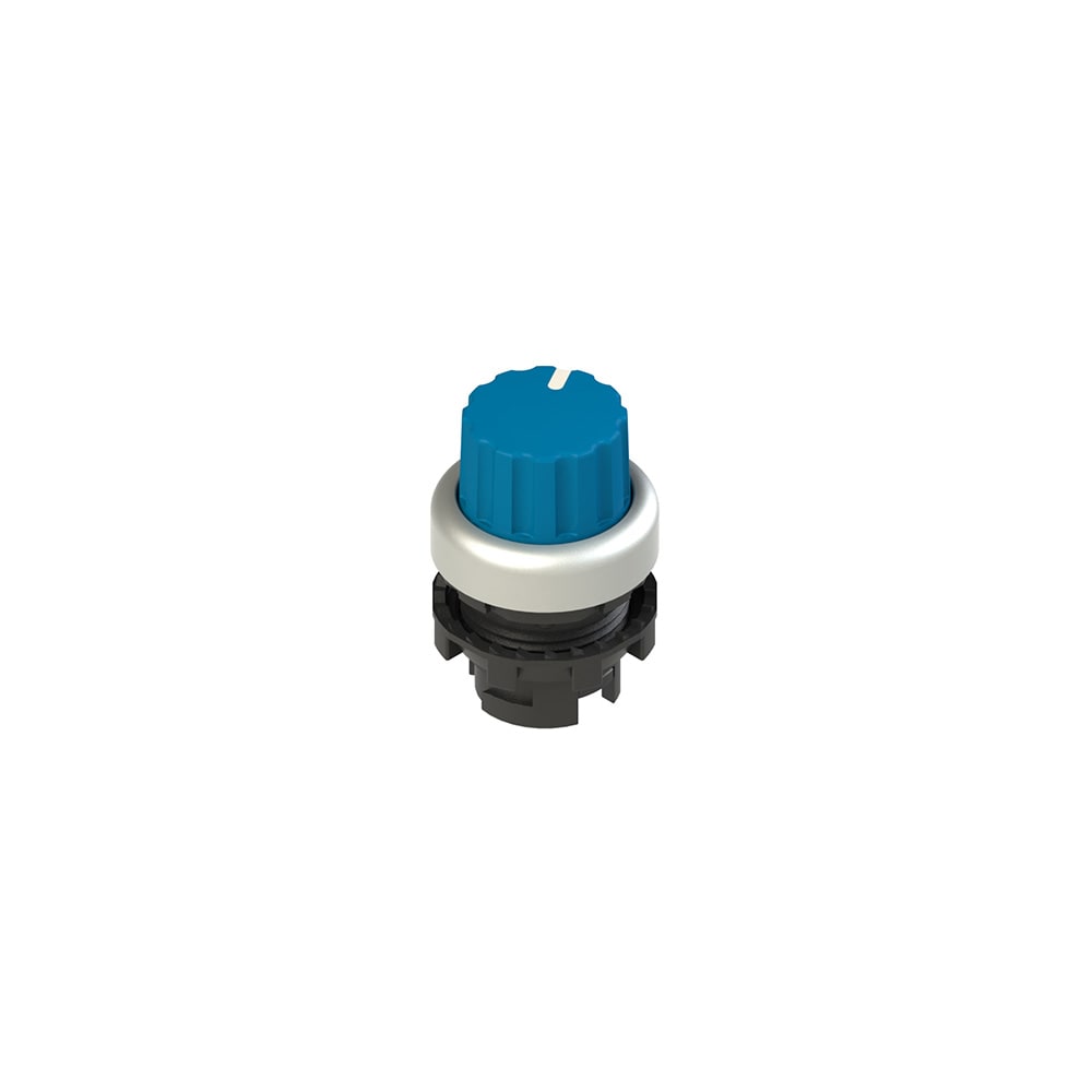 PIZZATO ELETTRICA - Selettore a manopola a due posizioni blu con marcatura E2 1SE42AVA69AB