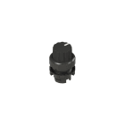 PIZZATO ELETTRICA - Selettore a manopola a tre posizioni nero con marcatura E2 1SE43ACE11AB